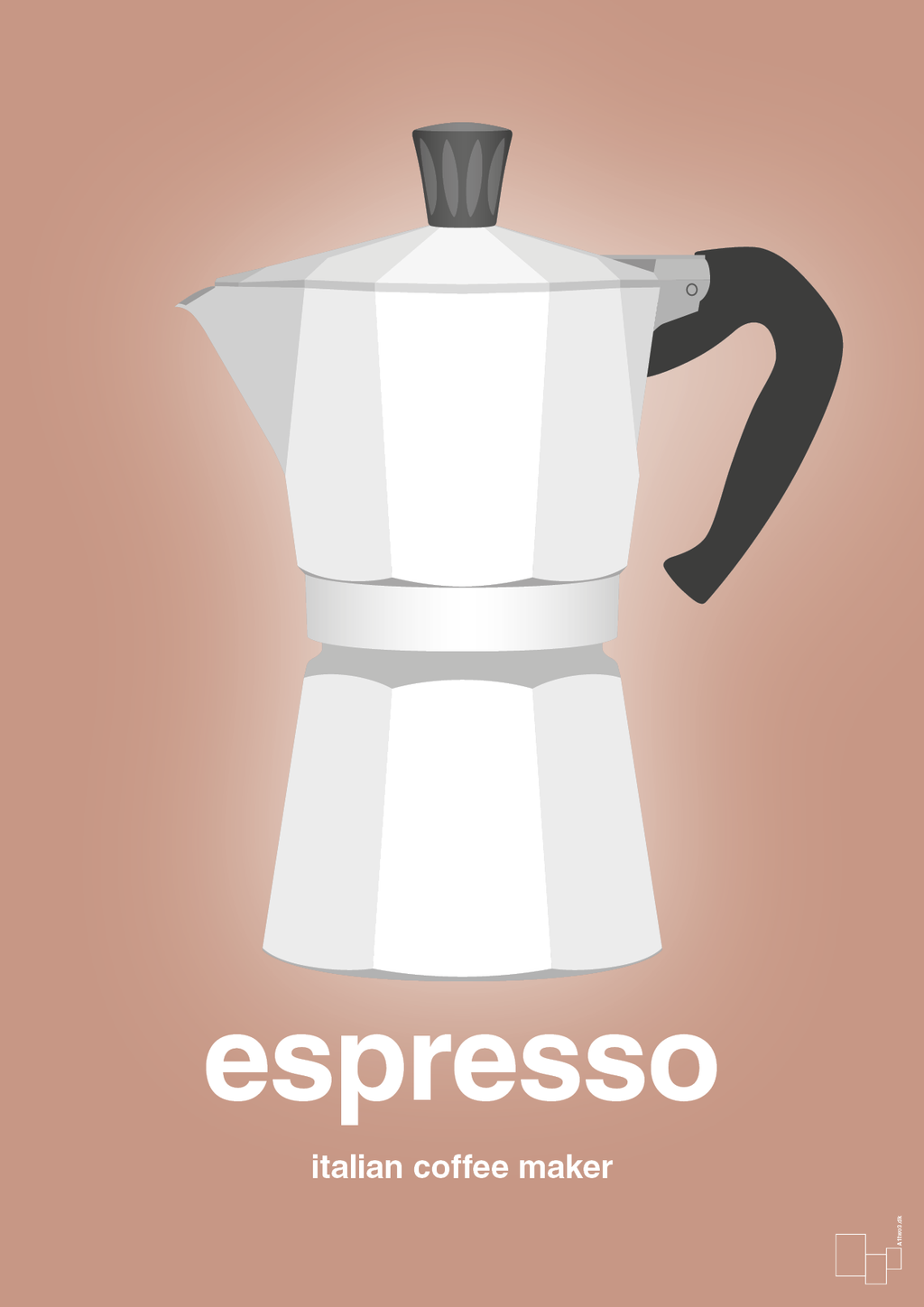 plakat: espresso - italian coffee maker - powder-Kaffe-A1two3
