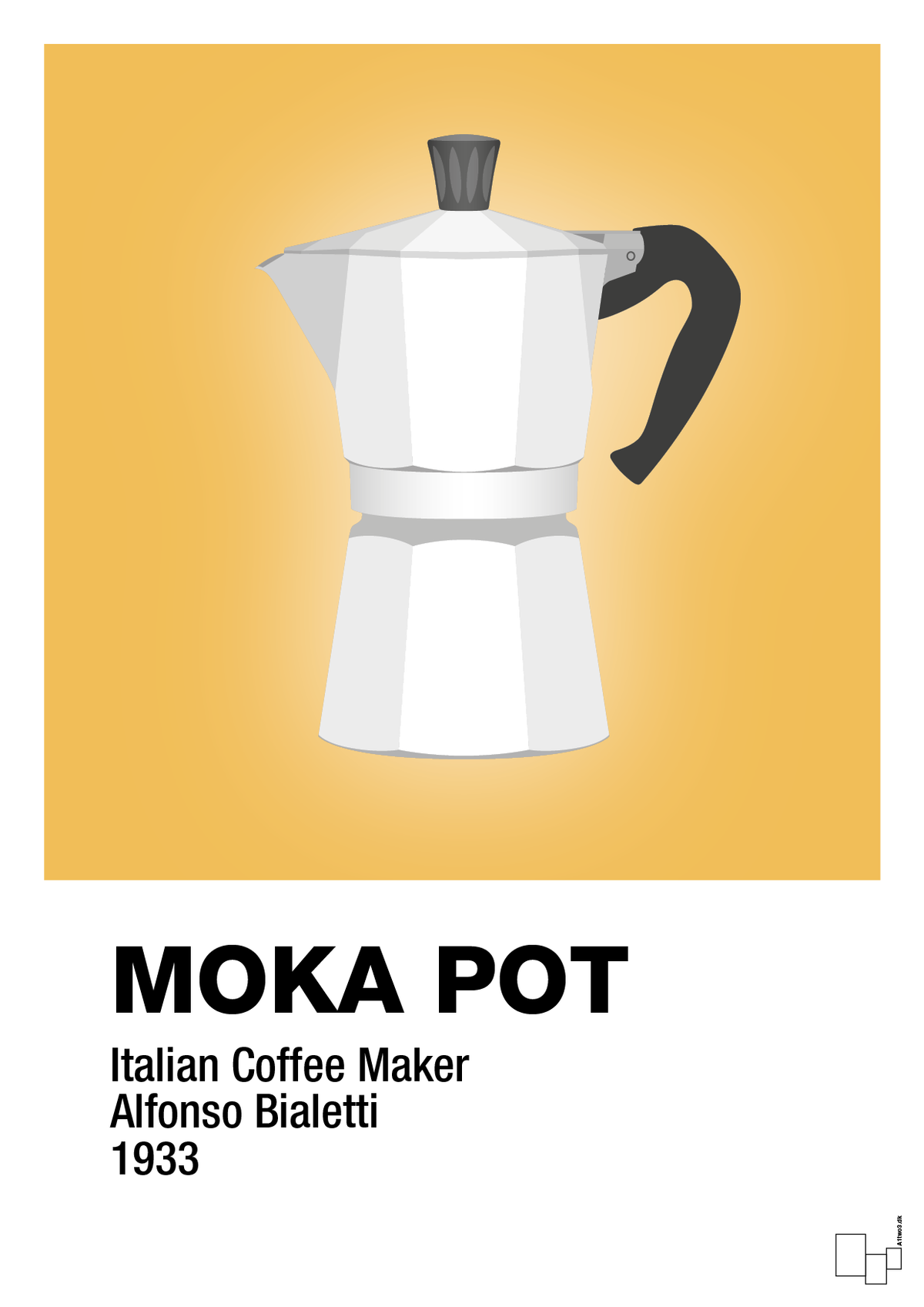 plakat: moka pot - honeycomb-Kaffe-A1two3