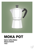 plakat: moka pot - jade-Kaffe-A1two3