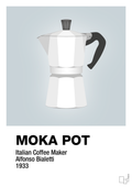 plakat: moka pot - light drizzle-Kaffe-A1two3