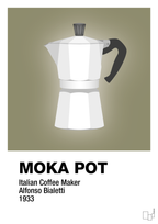 plakat: moka pot - misty forrest-Kaffe-A1two3