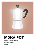 plakat: moka pot - powder-Kaffe-A1two3