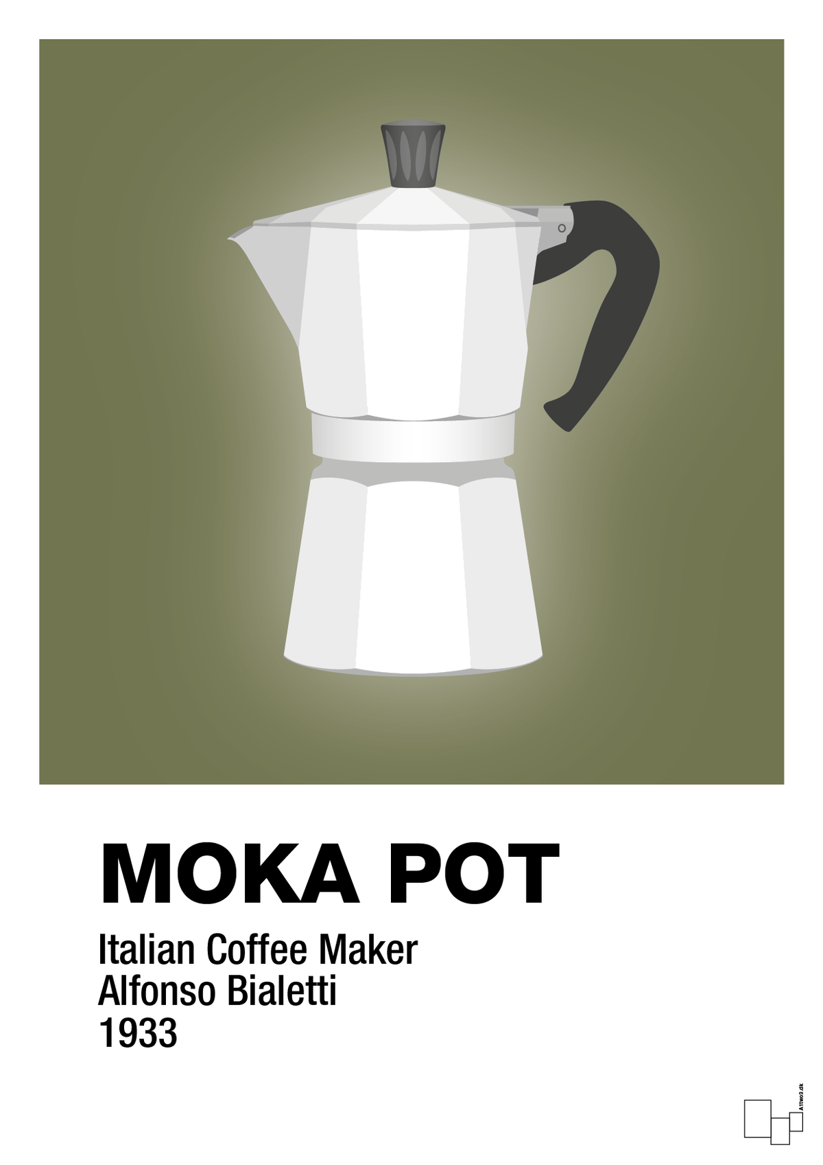 plakat: moka pot - secret meadow-Kaffe-A1two3