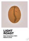 plakat: light roast - broken beige-Kaffe-A1two3
