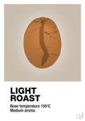 plakat: light roast - creamy mushroom-Kaffe-A1two3