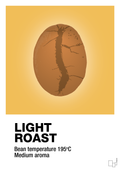 plakat: light roast - honeycomb-Kaffe-A1two3