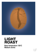 plakat: light roast - lapis blue-Kaffe-A1two3