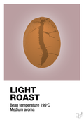 plakat: light roast - light rose-Kaffe-A1two3