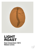plakat: light roast - painters white-Kaffe-A1two3