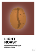 plakat: light roast - red pepper-Kaffe-A1two3