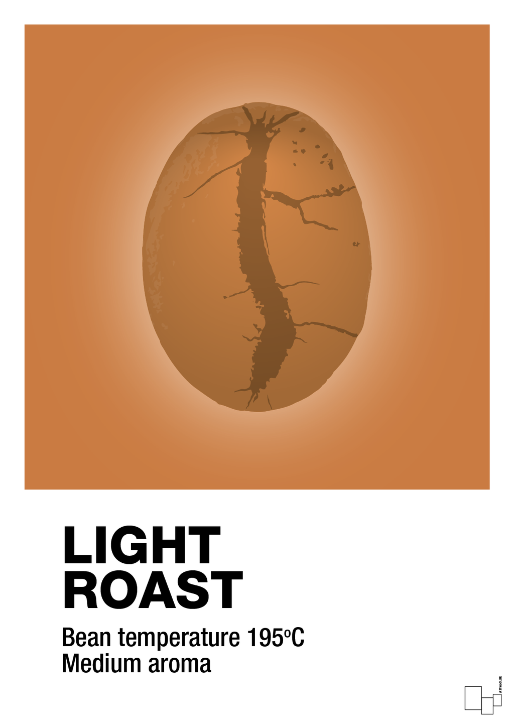 plakat: light roast - rumba orange-Kaffe-A1two3
