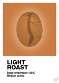 plakat: light roast - rumba orange-Kaffe-A1two3