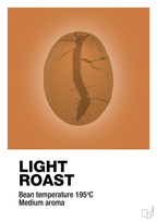 plakat: light roast - rumba orange-Kaffe-A1two3
