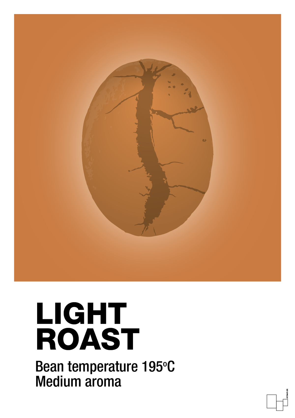 plakat: light roast - rumba orange-Kaffe-A1two3