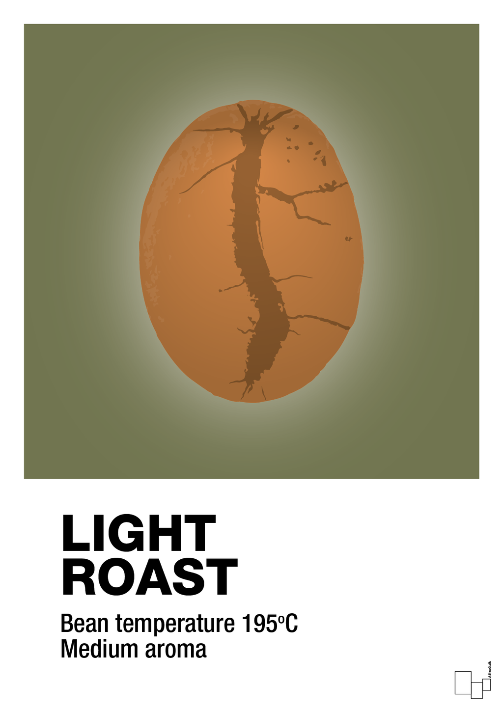 plakat: light roast - secret meadow-Kaffe-A1two3