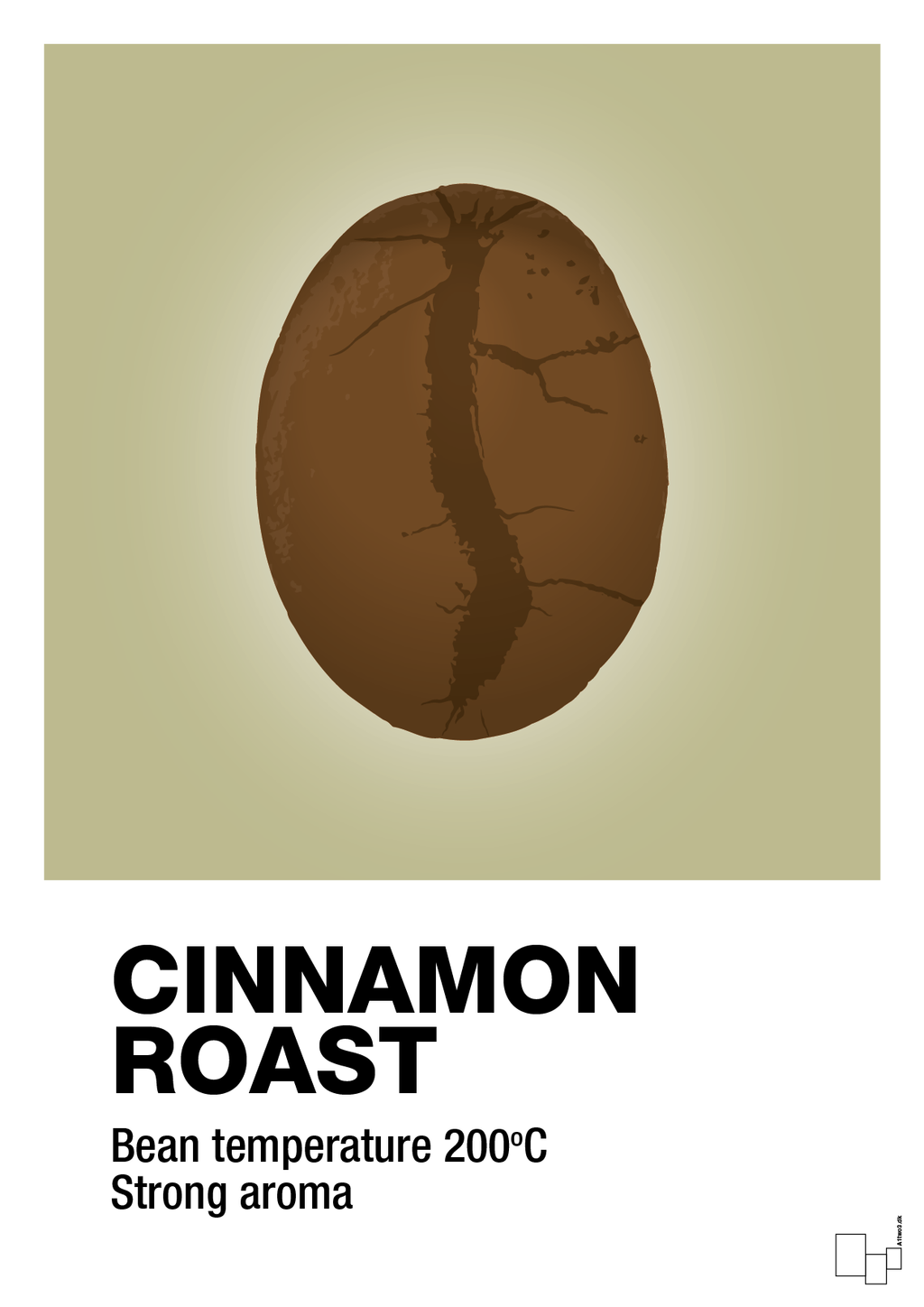 plakat: cinnamom roast - back to nature-Kaffe-A1two3