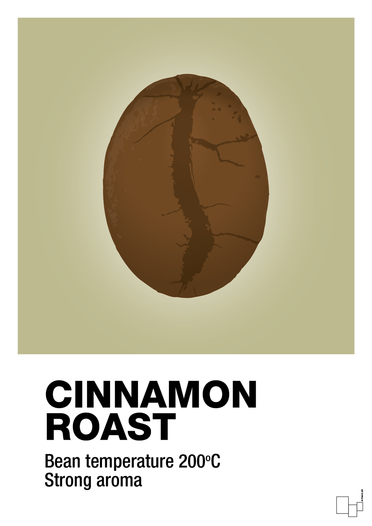 plakat: cinnamom roast - back to nature-Kaffe-A1two3