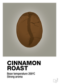 plakat: cinnamom roast - battleship gray-Kaffe-A1two3
