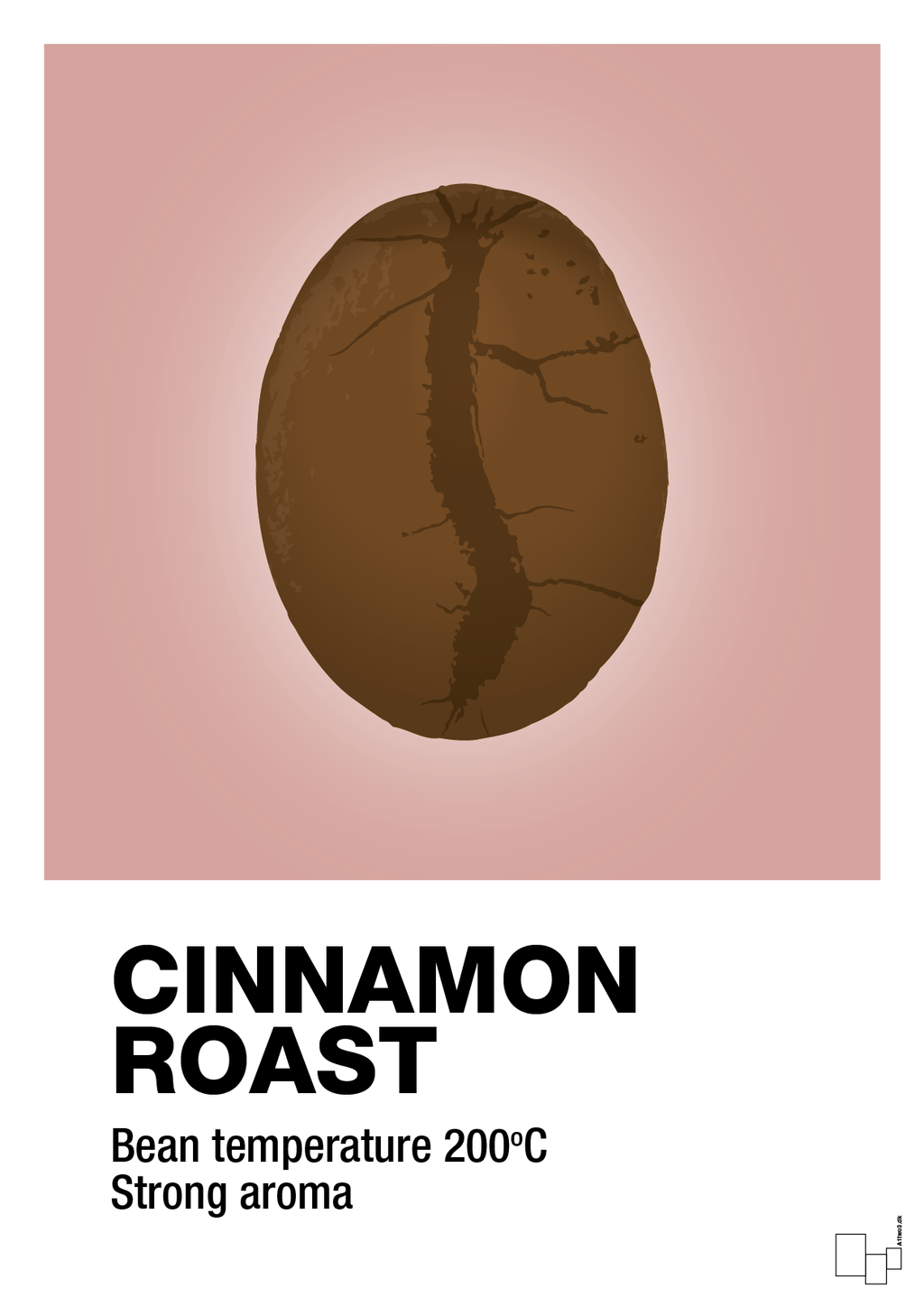 plakat: cinnamom roast - bubble shell-Kaffe-A1two3