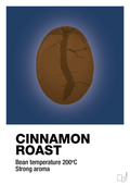 plakat: cinnamom roast - lapis blue-Kaffe-A1two3