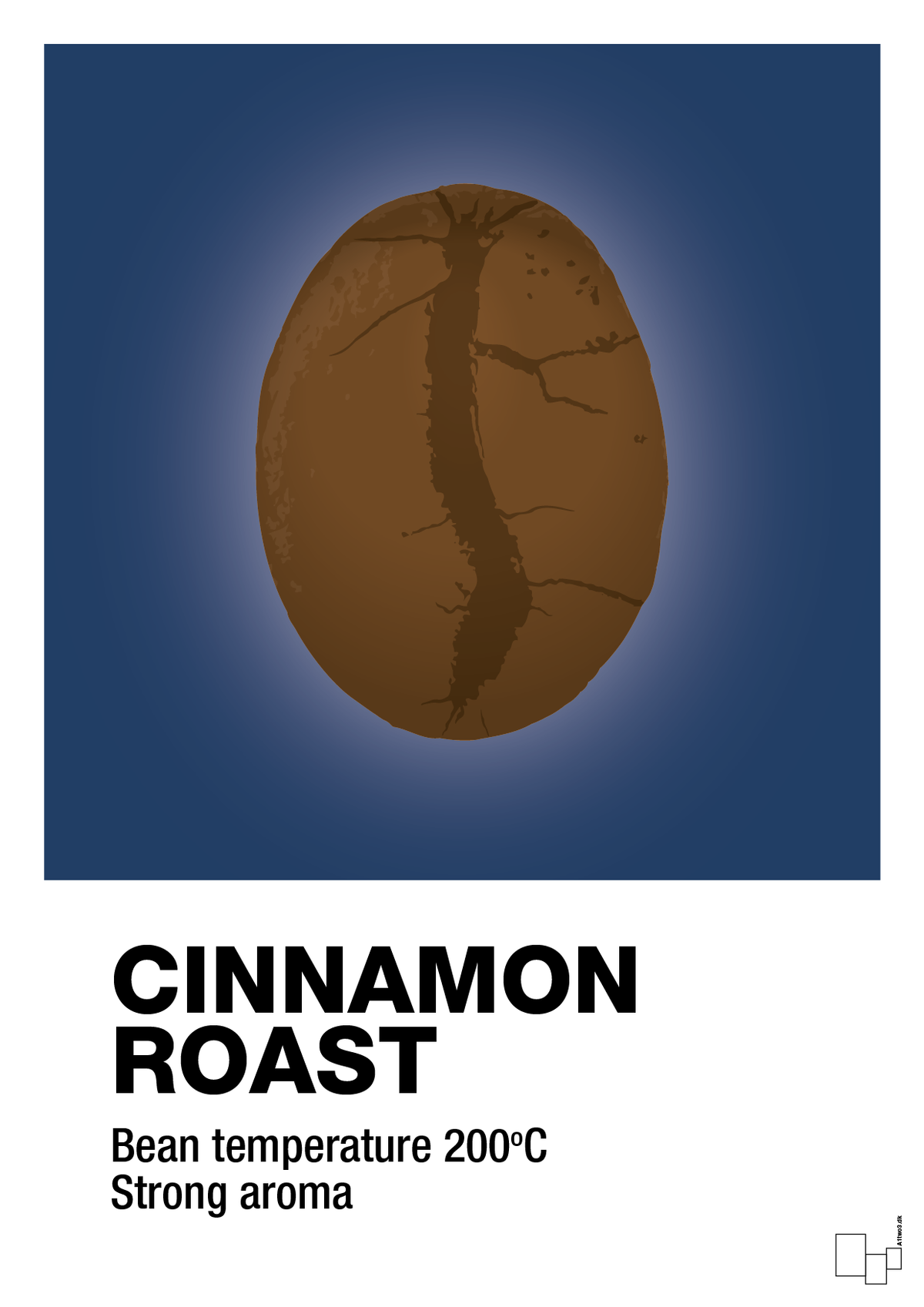 plakat: cinnamom roast - lapis blue-Kaffe-A1two3