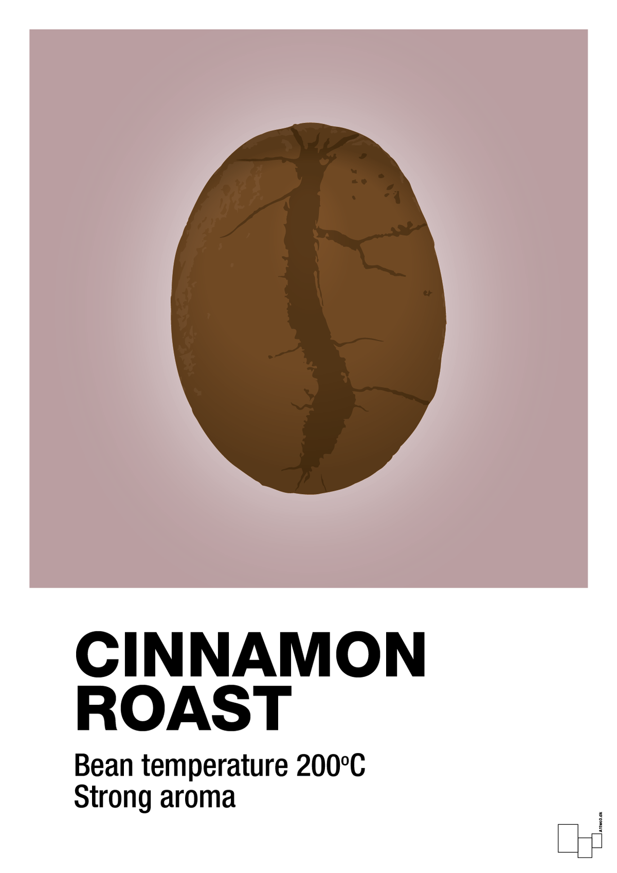 plakat: cinnamom roast - light rose-Kaffe-A1two3