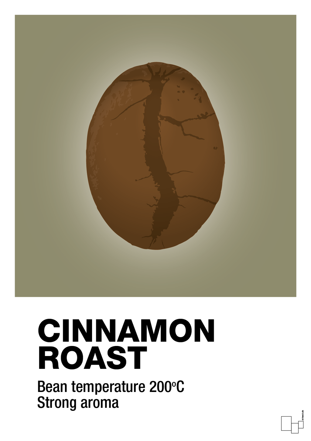 plakat: cinnamom roast - misty forrest-Kaffe-A1two3