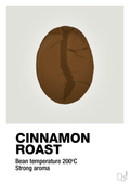 plakat: cinnamom roast - painters white-Kaffe-A1two3