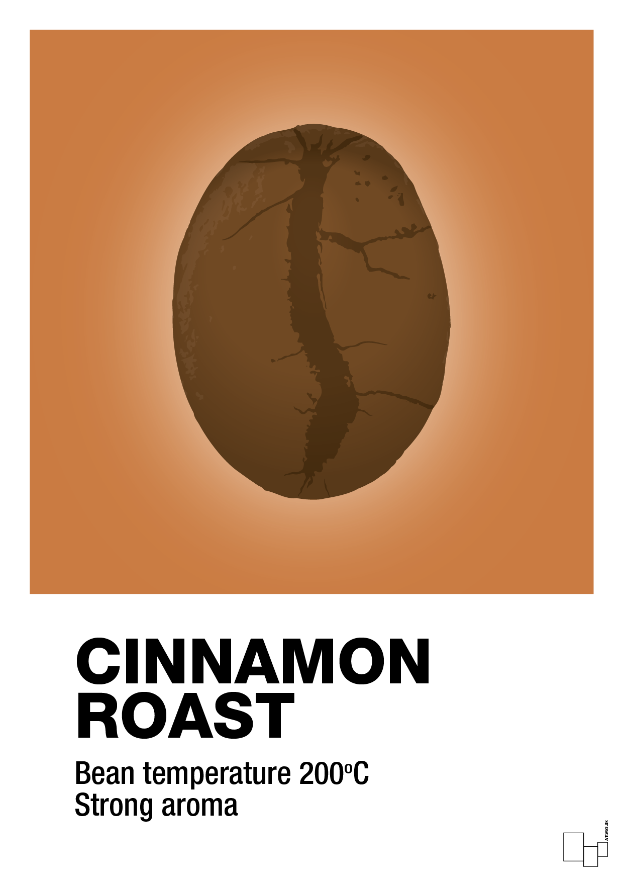 plakat: cinnamom roast - rumba orange-Kaffe-A1two3