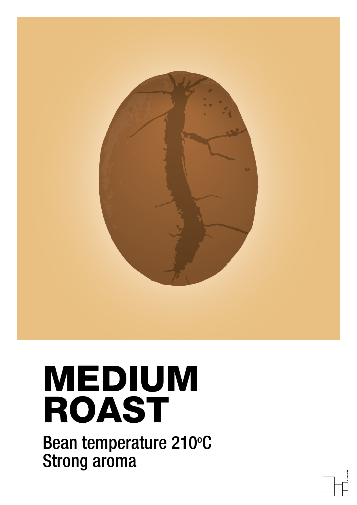 plakat: medium roast - charismatic-Kaffe-A1two3
