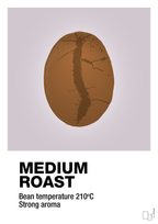 plakat: medium roast - dusty lilac-Kaffe-A1two3