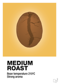 plakat: medium roast - honeycomb-Kaffe-A1two3