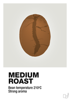 plakat: medium roast - painters white-Kaffe-A1two3
