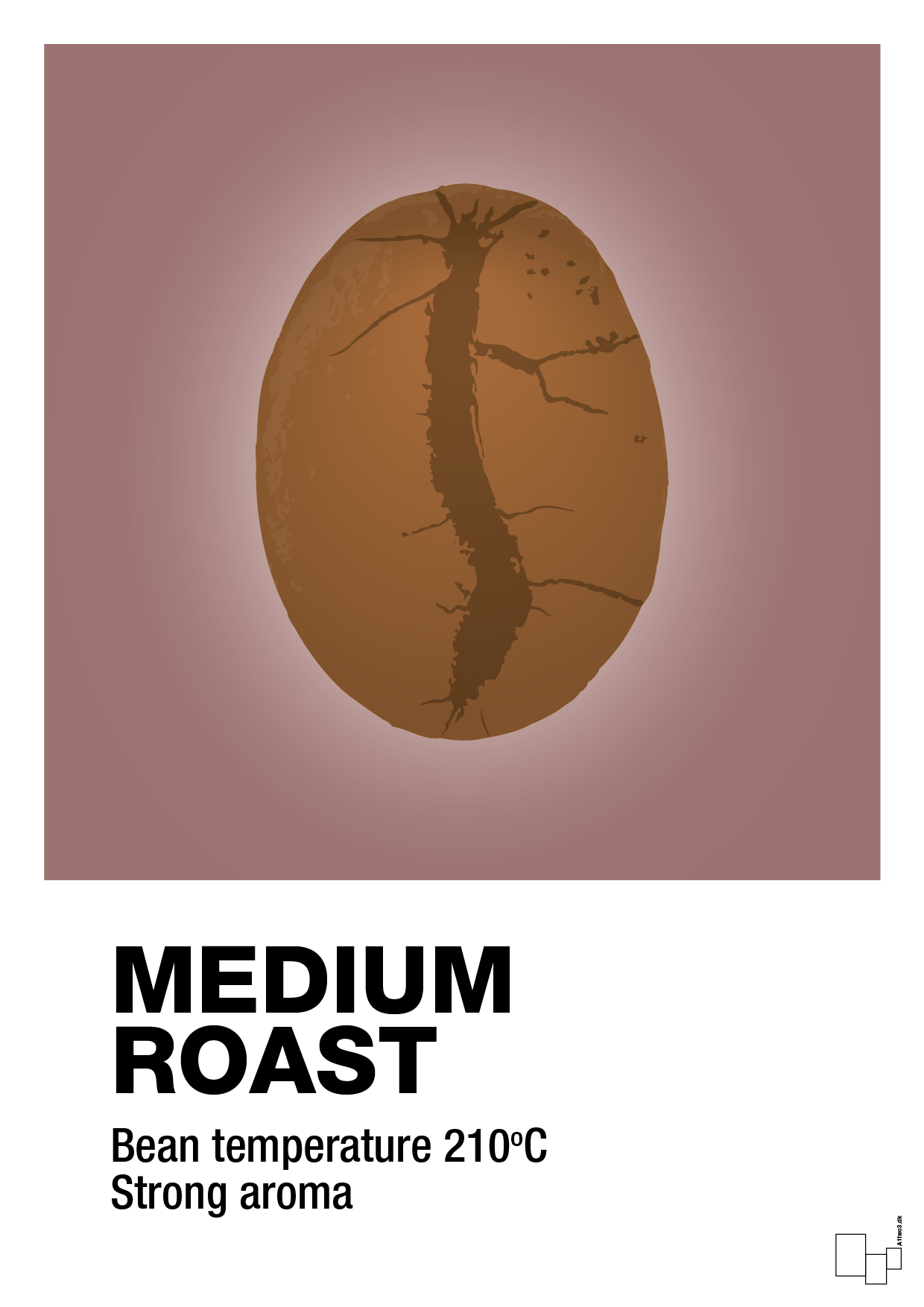 plakat: medium roast - plum-Kaffe-A1two3
