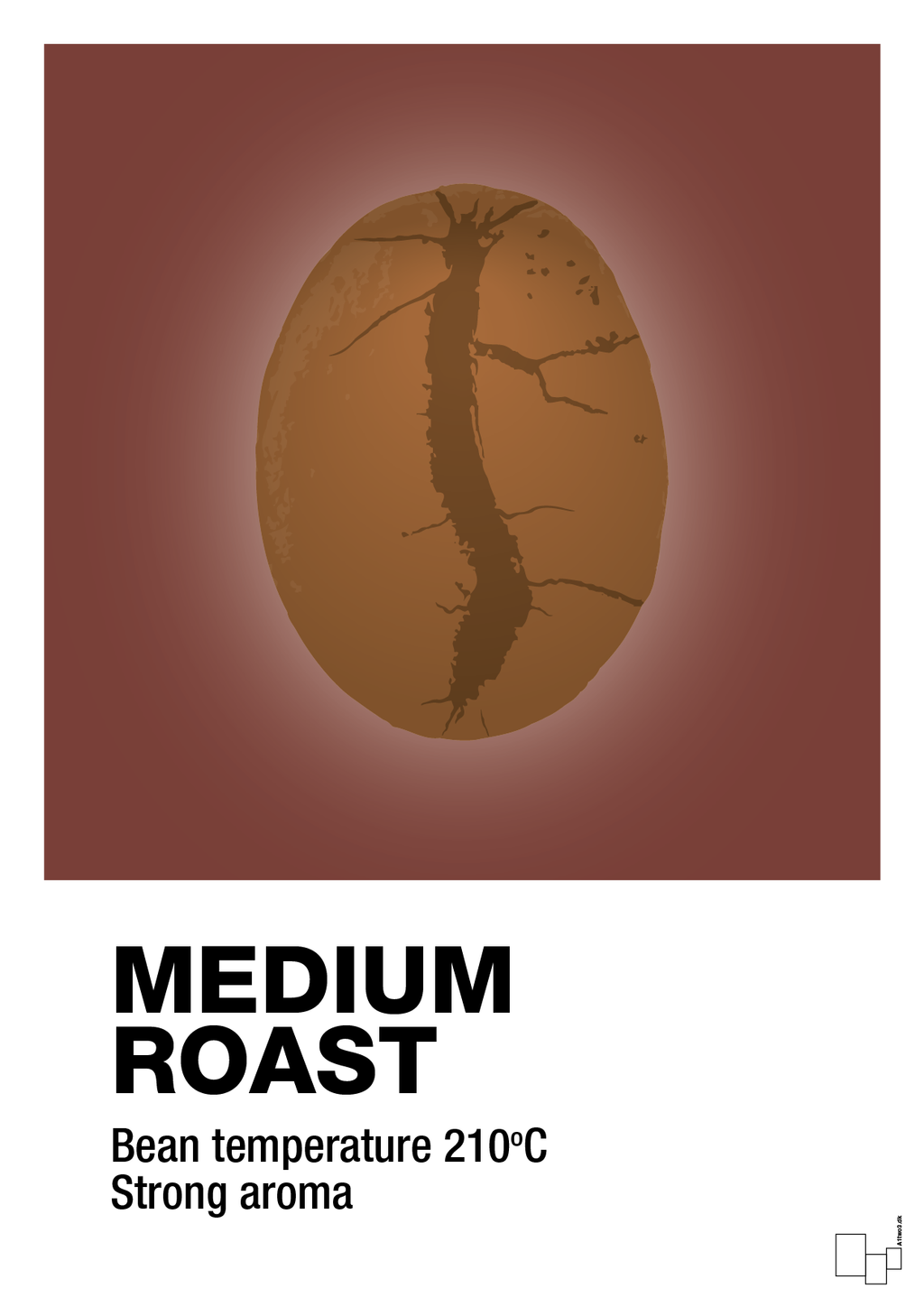 plakat: medium roast - red pepper-Kaffe-A1two3