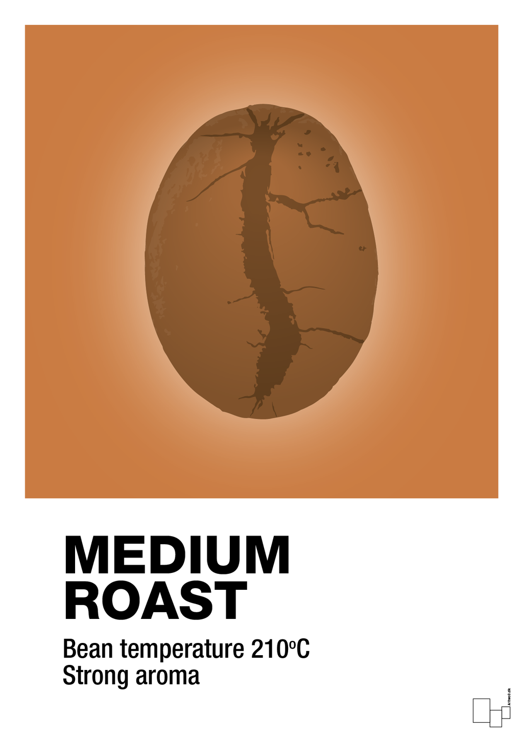 plakat: medium roast - rumba orange-Kaffe-A1two3