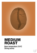 plakat: medium roast - rumba orange-Kaffe-A1two3