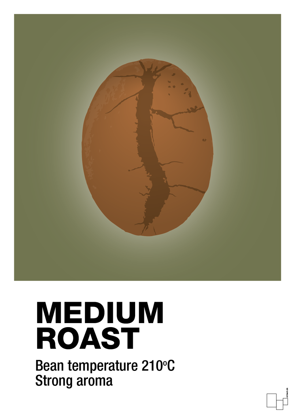 plakat: medium roast - secret meadow-Kaffe-A1two3