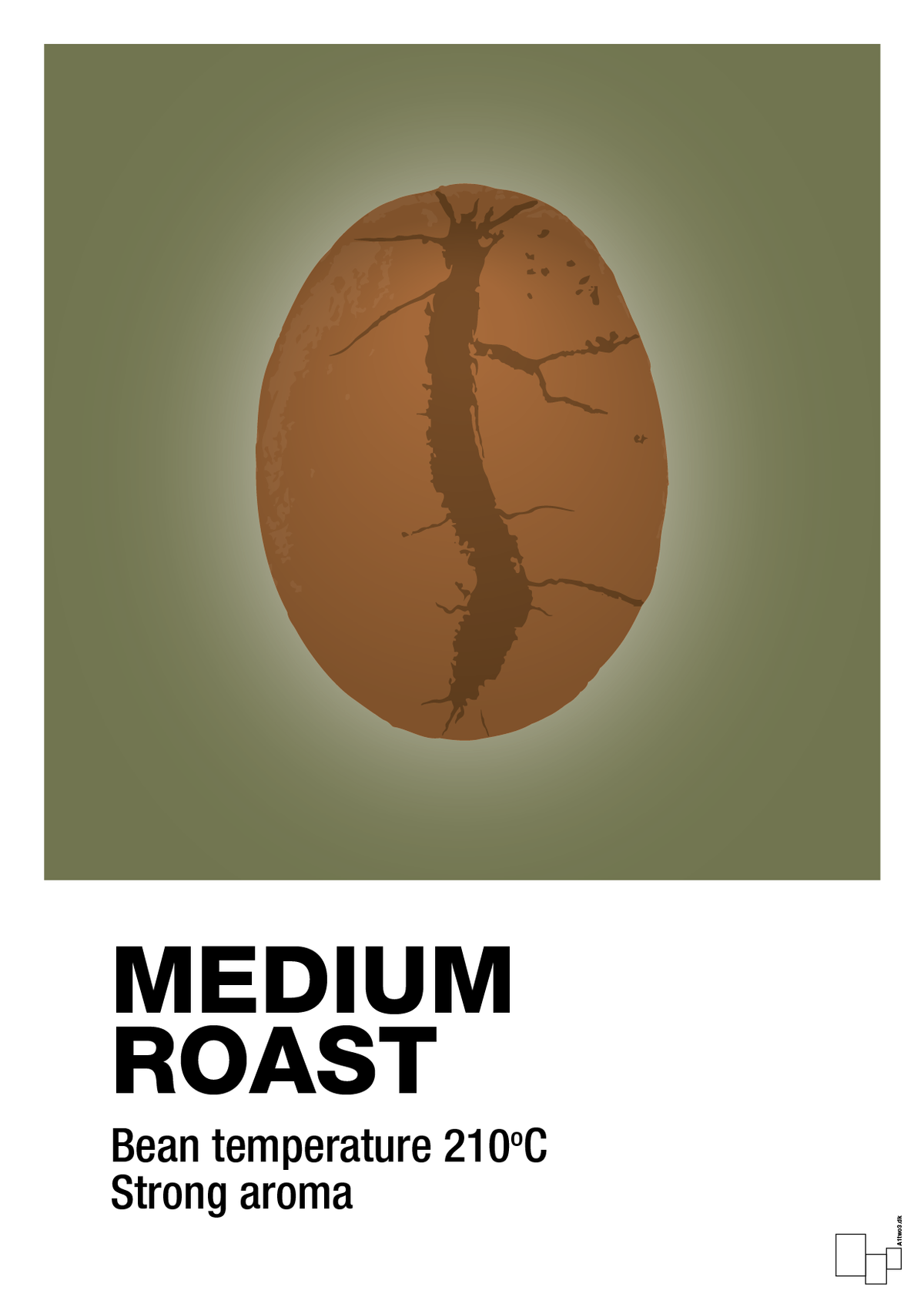 plakat: medium roast - secret meadow-Kaffe-A1two3