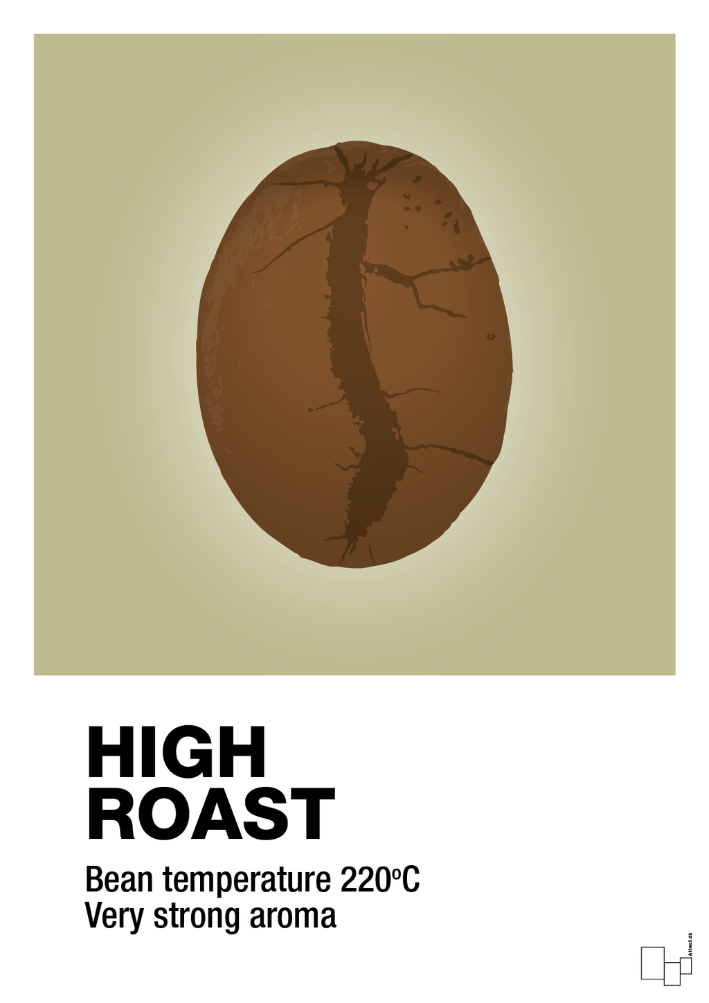 plakat: high roast - back to nature-Kaffe-A1two3
