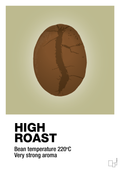 plakat: high roast - back to nature-Kaffe-A1two3