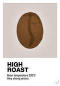 plakat: high roast - broken beige-Kaffe-A1two3