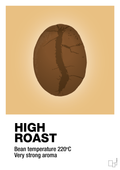 plakat: high roast - charismatic-Kaffe-A1two3