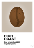 plakat: high roast - creamy mushroom-Kaffe-A1two3