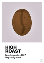 plakat: high roast - dusty lilac-Kaffe-A1two3