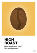 plakat: high roast - honeycomb-Kaffe-A1two3