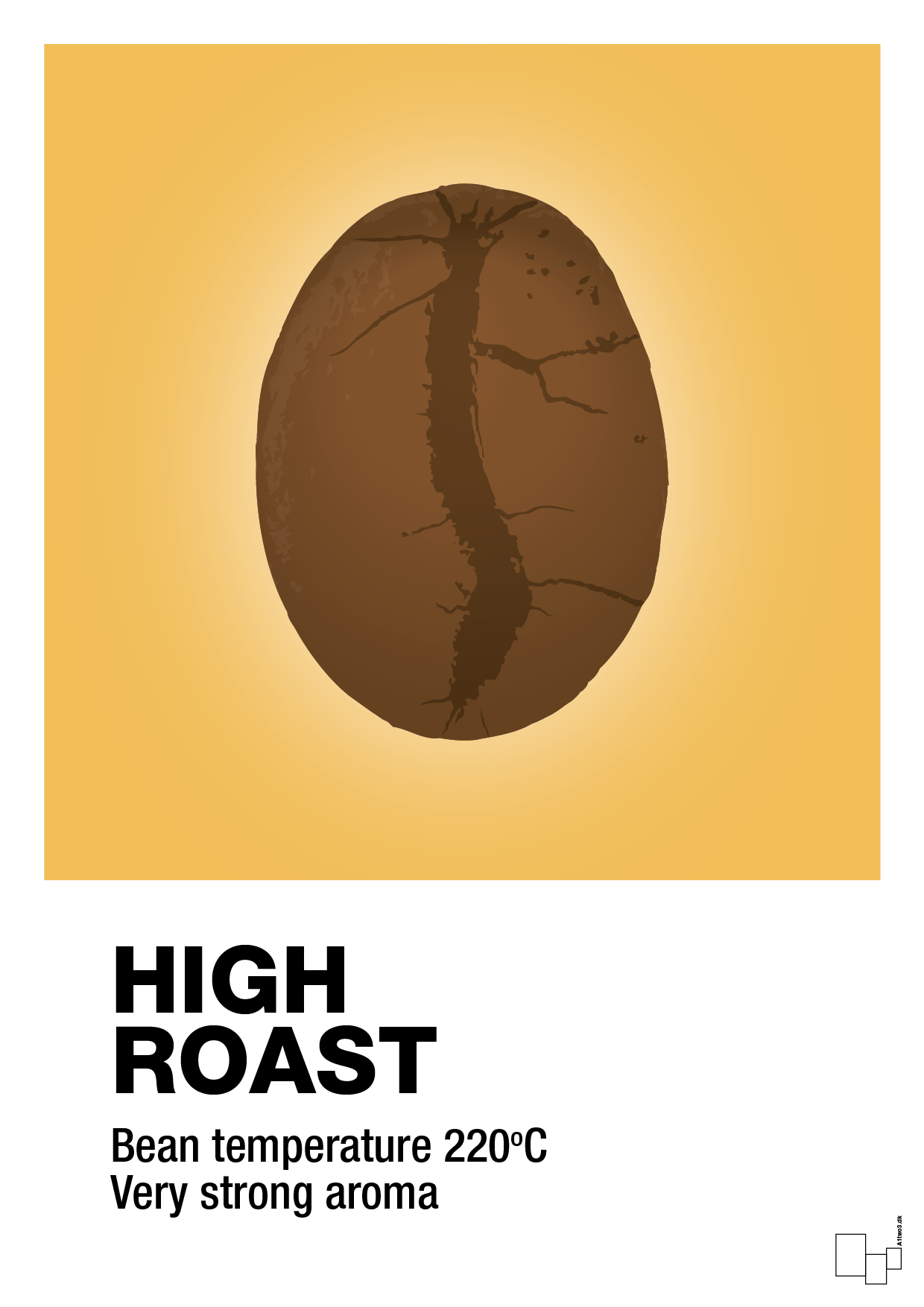 plakat: high roast - honeycomb-Kaffe-A1two3