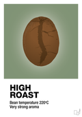 plakat: high roast - jade-Kaffe-A1two3