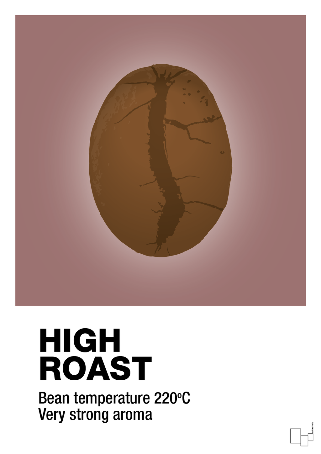plakat: high roast - plum-Kaffe-A1two3