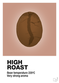 plakat: high roast - powder-Kaffe-A1two3